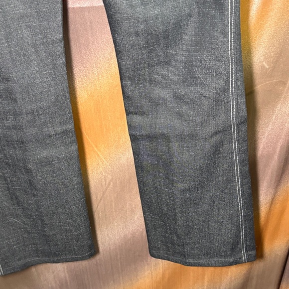 Bespoke 00’s Black Denim Jacket and Jeans with Contrast Stitching. C3 - Picture 7 of 11